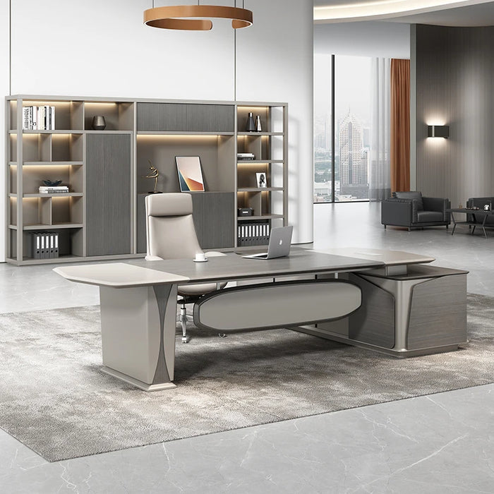 Storage Executive Office Desks Monitor Writing Shelf Organization Converter Computer Study Work Console Bureau Meuble Supplies