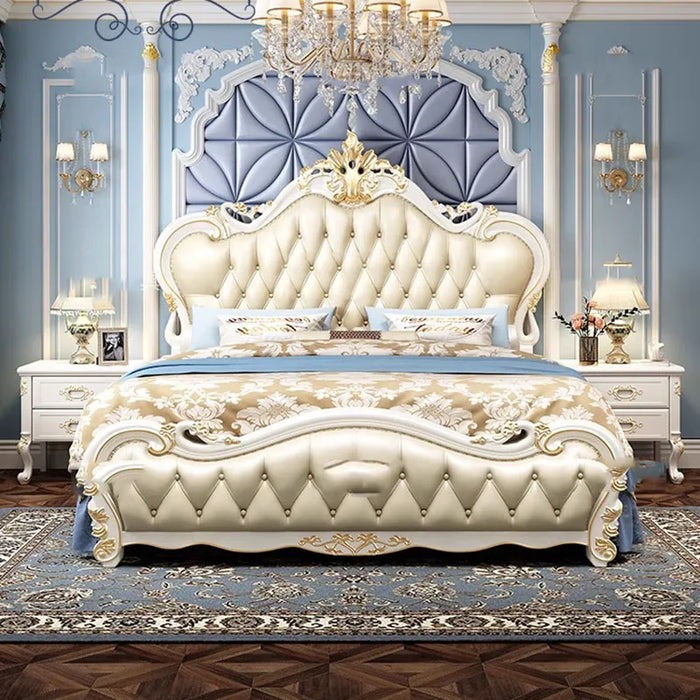 Nordic Unique Bedrooms Bed Under Storage Queen Cheap Upholstered King Bed Luxury Princess Letto Matrimoniale Bedroom Furniture