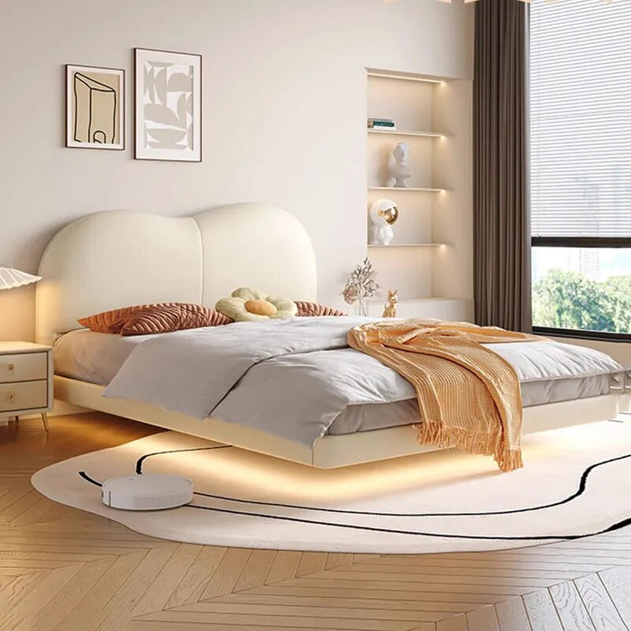 Yellow Glamorous Double Bed Velvet Kawaii Floating Modern Smart Twin Bed Frame Full Size Sleeping Litera Luxury Bedroom Set