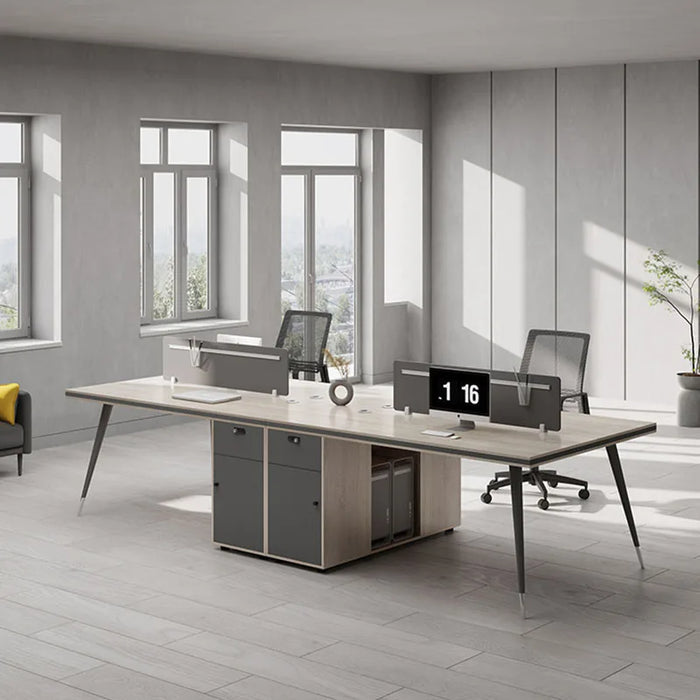Drawers Conference Office Desk Study Corner Modern Filing Meeting Workbench Office Desk Storage Scrivania Bianca Furniture HDH