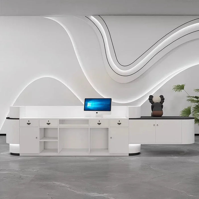 Cashier Table Reception Desk Modern Salon Front Desk Office Bar Counter Check Out Recepcion Mostrador Reception Accessories