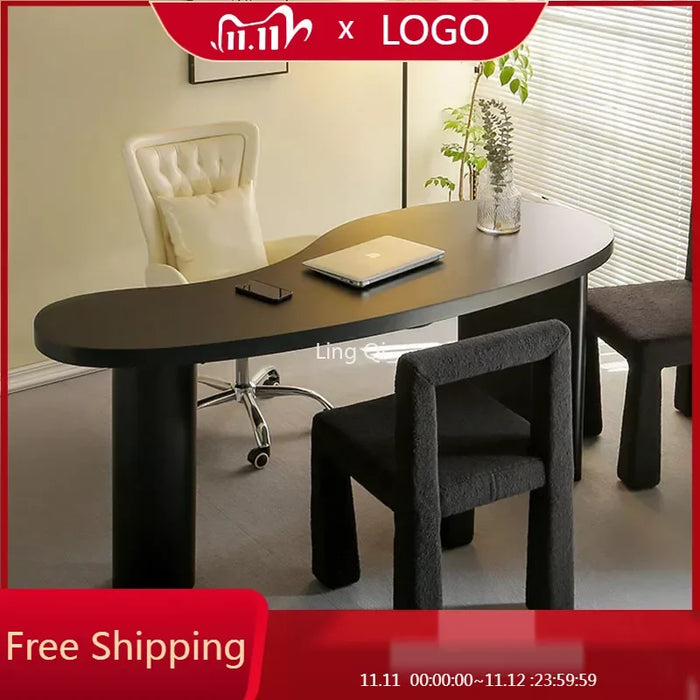 Free Shipping Designer Minimalist Office Desk Unique Black Gaming Computer Desks Study Reading Mesa Escritorio Dining Room Sets
