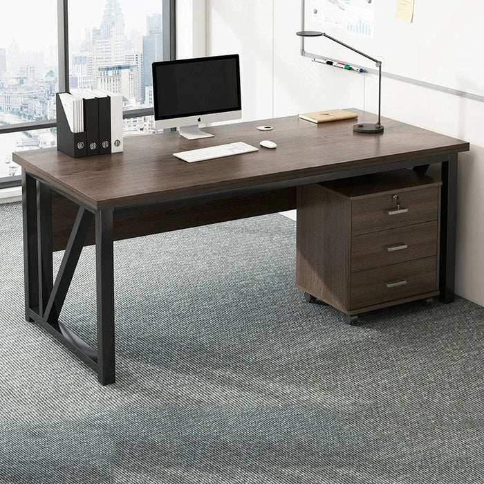 Executive Setup Office Desk Reception European Dark Storage Computer Desks Student Study Escritorios De Ordenador Furnitures