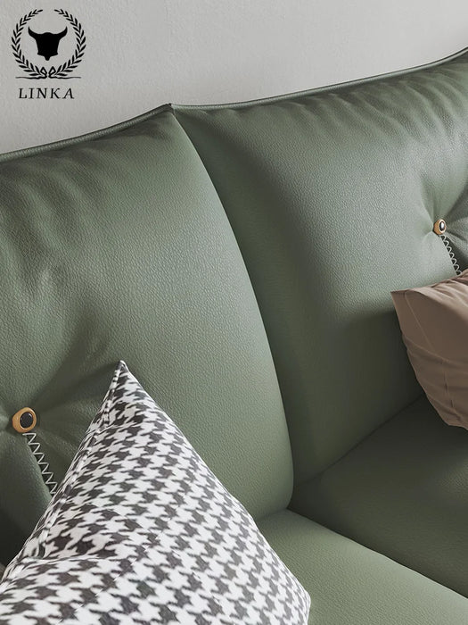 Italian light luxury modern style design sofa living room imperial concubine leather sofa furniture