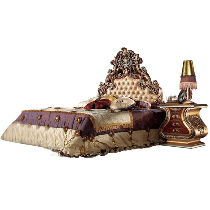 Luxury Bedrooms Aesthetic Bed Nordic Metal Girls Double Queen Children Bed Modern Faux Leather Camas Matrimonial Home Furniture