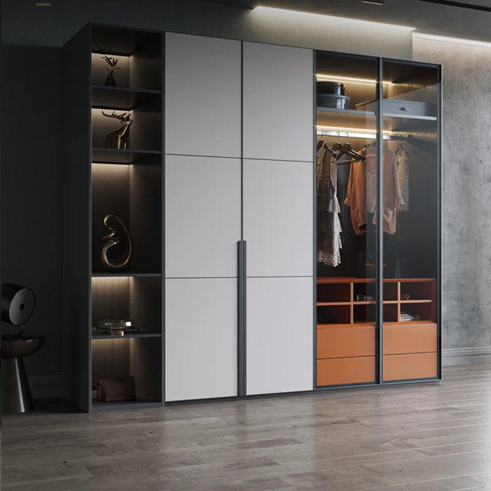 Wooden Pantry Wardrobe Simple Organizer Kitchen Multifunctional Living Room Korean Cabinets Drawers Roupeiro Furniture Luxury