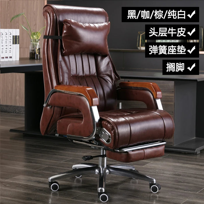 Swivel Ergonomic Desk Chair Computer Work Bedroom Office Salon Accent Chair Executive Leather Sedie Da Ufficio Furniture T50BY