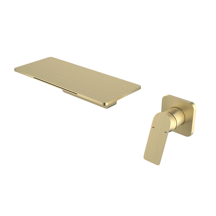 Black Waterfall Bathroom Faucet Hot Cold Water Sink Mixer Tap  Brass Paint Basin Faucets Double Hole Tapware