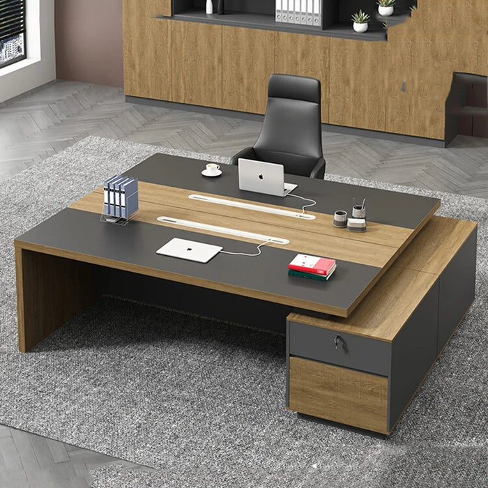 Nordic Computer Office Desk Elegant Executive Aesthetic Work Designer Ideas Wooden Desk Tables Set Muebles De Oficina Furniture