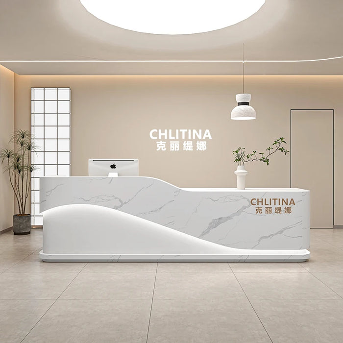 Luxury Cash Reception Desks Counter Checkout Service Church Reception Desks Standing Mesa De Escritorio Modern Furnitures