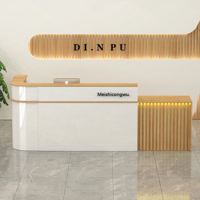 Club Service Reception Desks Office Cashier Hospital Restaurant Corner Reception Desks European Bureau Meuble Modern Furniture