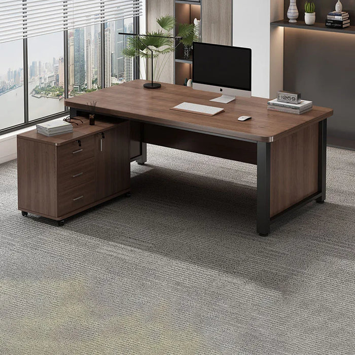 High Quality Executive Office Desk Long Floor Minimalist Unique White Computer Desks Boss Luxury Bureau Meuble Modern Furniture
