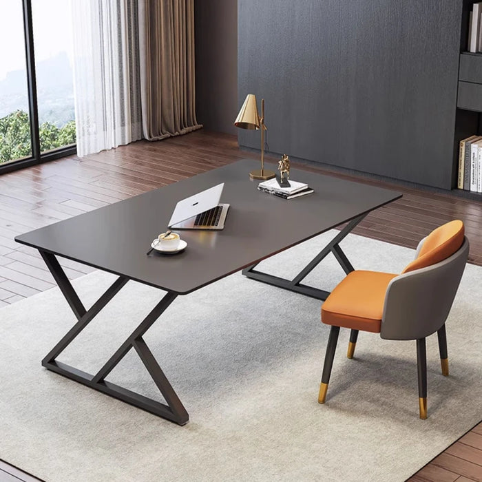 Study Simplicity Work Desk Boss Single Office Executive Modern Desk Reception Modern Escritorio Ordenador Work Furniture HD50WD