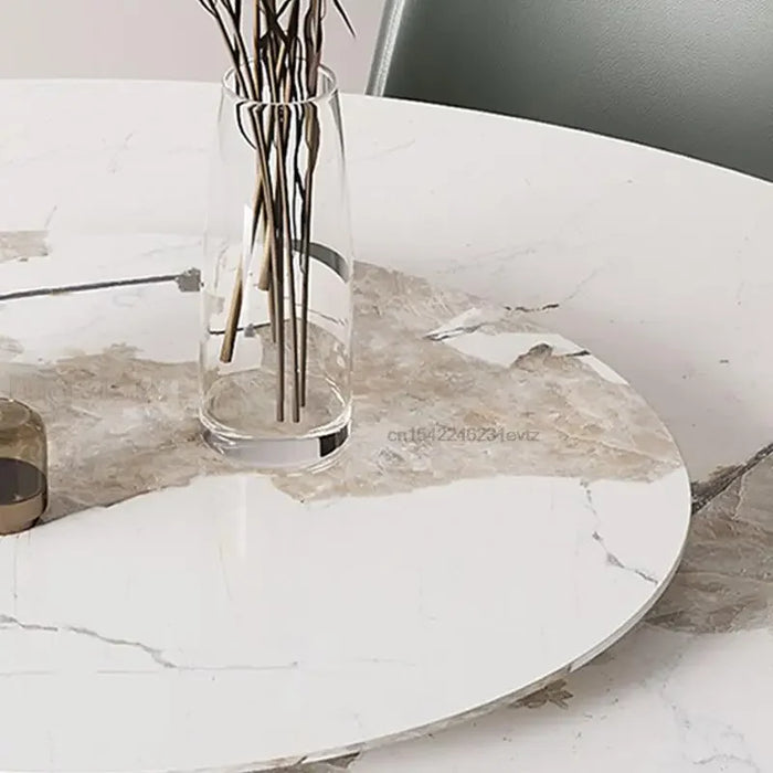 Nordic Round Dining Table With Turntable Breakfast Apartment Solid Wood Kitchen Household Mueble De Cocina Home Furniture