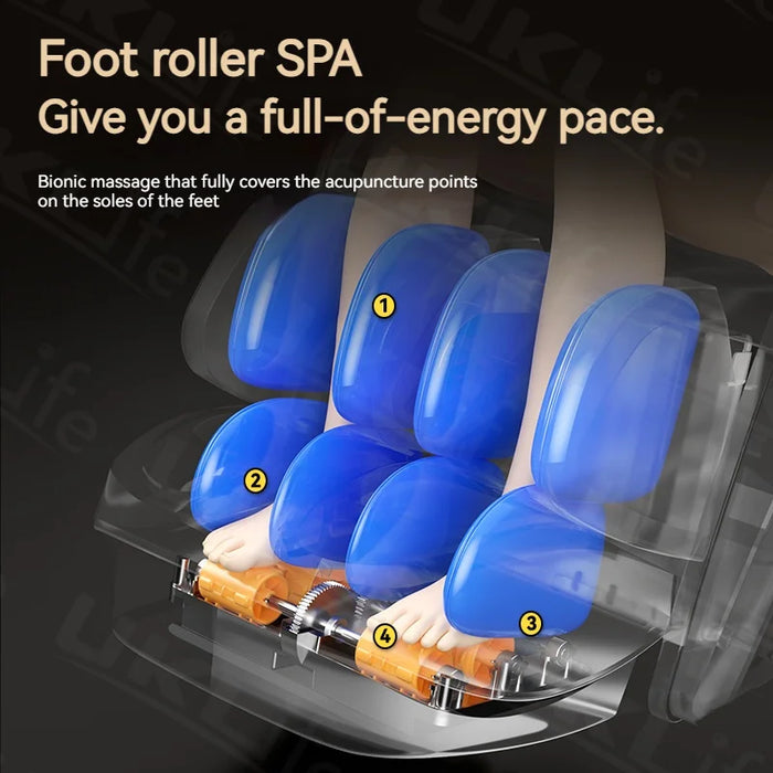 3 Year Warranty 4D SL-Track Zero Gravity full body AirBag Massager Chairs Home 3D Office Chair Luxury Electric Massage Sofa