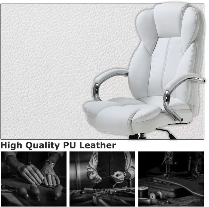 Administrative Adjustable High -back PU Leather Task Rolling Transfer Chair Furniture Ergonomic Office Chair Gamer Chairs Mobile