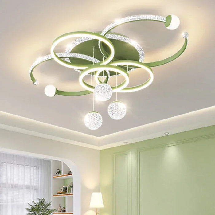 Living Room Ceiling Lamp Modern Intelligent Chandelier Bedroom Free Shipping Indoor Decorative LED Lamps