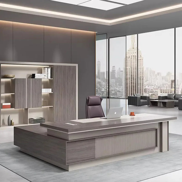 Luxury Monitor Office Desk Executive Workbench Table Work Desktops Office Desk Reception Mesa Escritorio Office Furniture