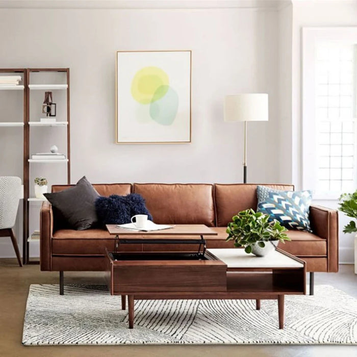 Pillow Sofa Living Room Reclining Vintage Leather Wedding Reception Puffs Relax Ground Chair Reading Fauteuil Luxury Furniture