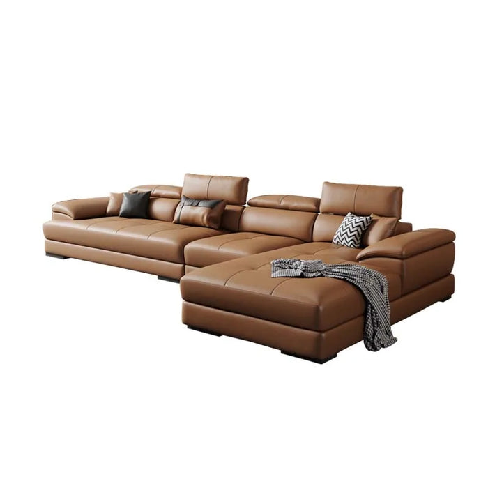 Lounge Living Room Sofas Luxury European Leather Sectional Sofa Modular Comfortable Divano Soggiorno Di Lusso Room Decor