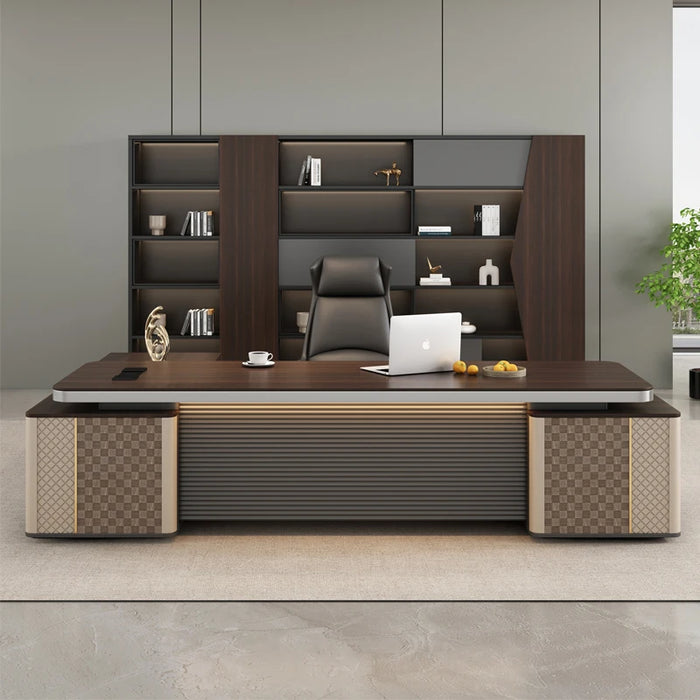 L Shaped Gaming Desk Study Corner Executive Reception Office Desk Drawers Writing Storage Mesa De Escritorio Office Furniture