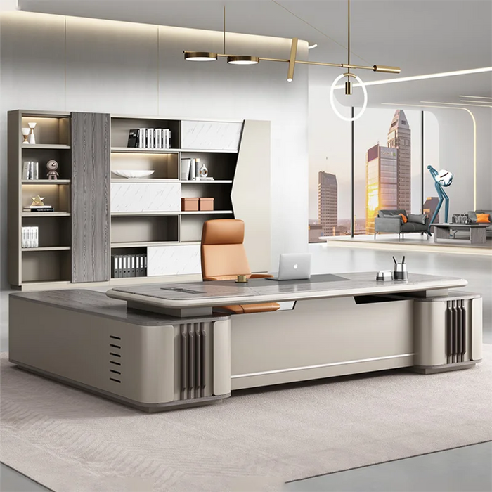 Floor Modern Office Desks Drawers Executive Standing Living Room Computer Desks Study L Shape Gaming Mesa Escritorio Furniture