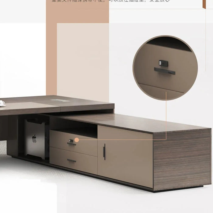 Luxury Table Office Desk Shelves Student Standing Minimalist Office Desk Adjustable Organizer Mesa Escritorio Furniture Set