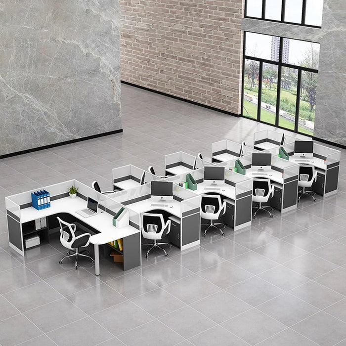 Customized desk creative designer screen workstation combined office desk and chair