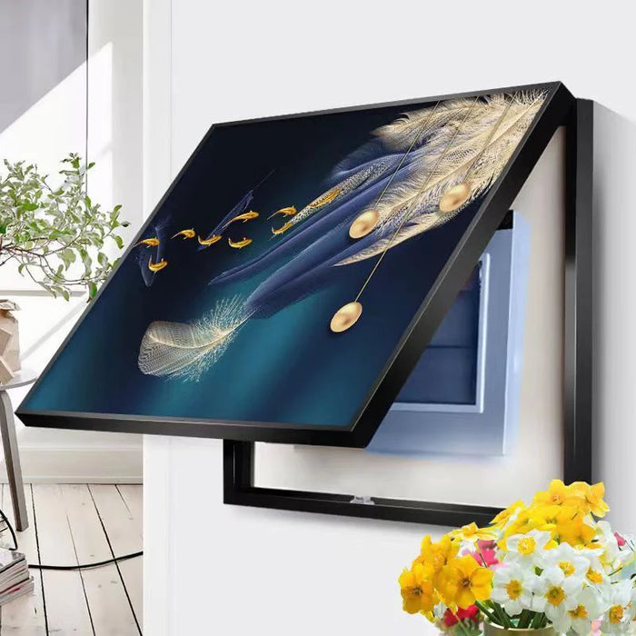 Electric Decor For Home Design Painting Hide Cover Wall Meter Box Decorative Power Switch Canvas Poster Paintings 40x30cm