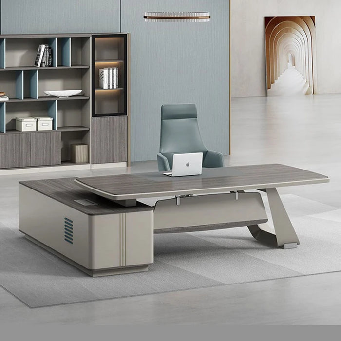 Luxury L Shape Work Table Corner Drawers Computer Meeting Office Desk Executive Storage Mesa De Escritorio Office Furniture