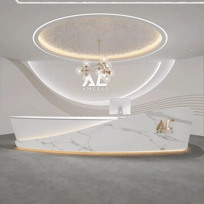 Luxury Front Reception Desks Counter Beauty Salon Executive Reception Desks Restaurant Escritorios De Oficina Salon Furniture