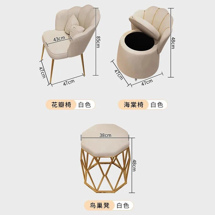 Wood Drawers Vanity Desk China Light Mirror Storage Luxury Multifunction Drawers Dressing Table Modern Girls Bedroom Furniture