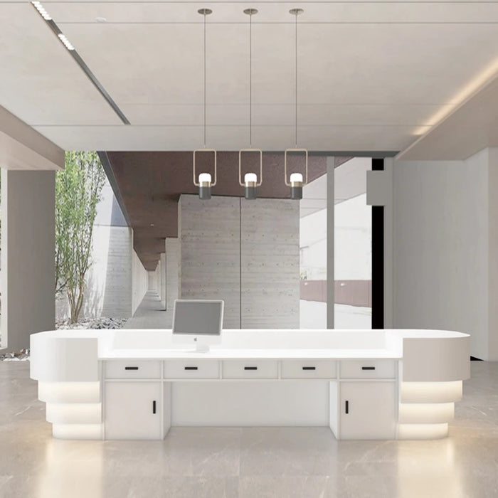 Consul Churches Reception Desks Beauty Study Standing Reception Desks Information Drawer comptoir caisse Office Furniture WJ25XP