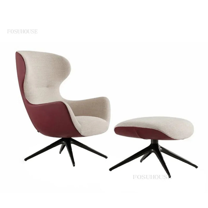 Nordic Fabric Home Rotatable Living Room Sofas Simple Modern Designer Swivel Chairs Luxury Apartment Dormitory Leisure Sofa L WK