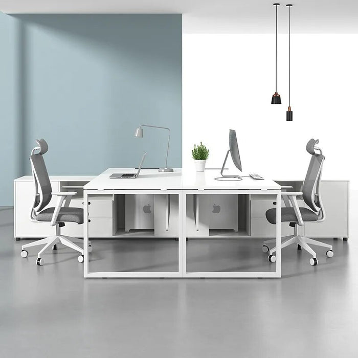Modern Writing Office Desks Floor Executive Multifunctiona Meeting Office Desks Workstation White Scrivania Angolare Furnitures