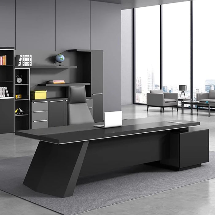 Black Long Office Desks Minimalist Unique Unique Storage Computer Desks Executive Conference Mesa Escritorio Home Furnitures