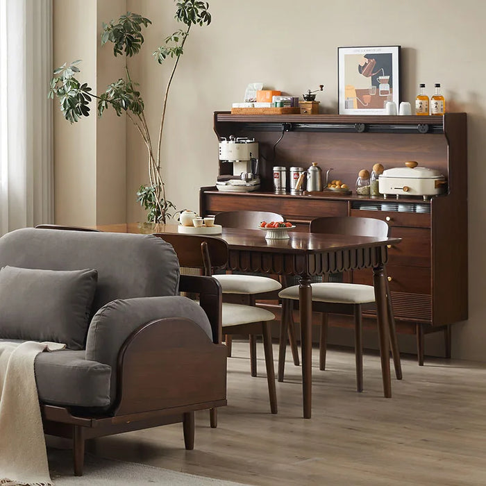 Drawers Space Saving Sideboard Mid Century Showcase Luxury Corner Living Room Cabinets Wooden Nordic Muebles Bedroom Furniture