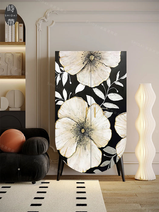 Modern Minimalist Solid Wood Bedroom and Household Wall Cloakroom Multifunctional Wardrobe Installation-Free Clothes Closet