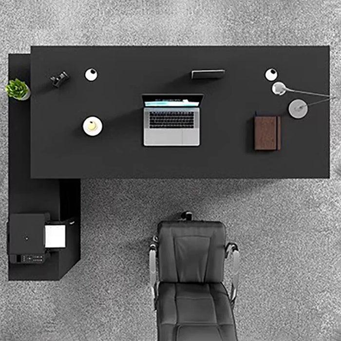 Executive Modern Office Desks Reception Black Unique Boss Computer Desks Minimalist Designer Mesa Escritorio Desk Furnitures