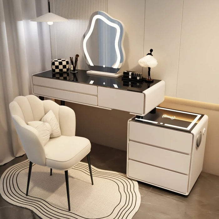 Drawer Led Dressing Table Mirror Chair Bedroom Multifunctional Dressing Table Organizers Storage Penteadeira Home Furniture