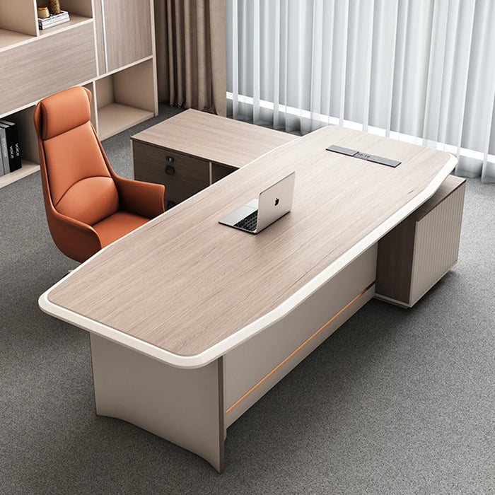 Minimalist Modern CEO Business Computer Desk Gaming Luxury Escritorios Square Office Furniture Desk With Drawers L Shaped Desk