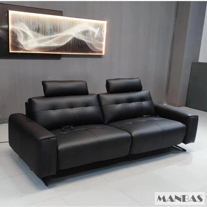 MINGDIBAO Genuine Leather Recliner Sofa Italian Leather Couch Sectional Sofa Set with Executive Chair Electric Recliner Chairs