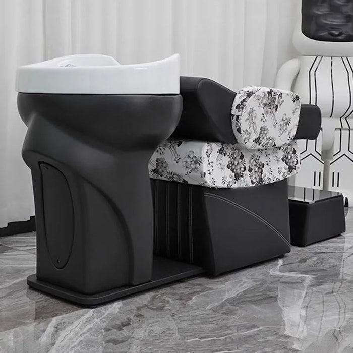 Stylist Luxury Shampoo Chair Massage Couch Wash Hair Salon Spa Shampoo Chair Basin Reclining Relaxing Mobile Lava Cabezas Chairs