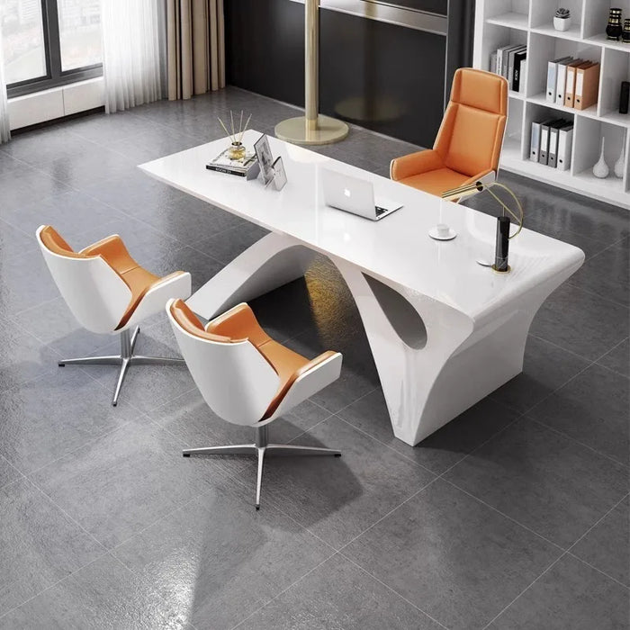 Computer Executive Standing Desk Desktops Home Office White Modern Work Desk Study Meeting Escritorios De Oficina Gaming Table