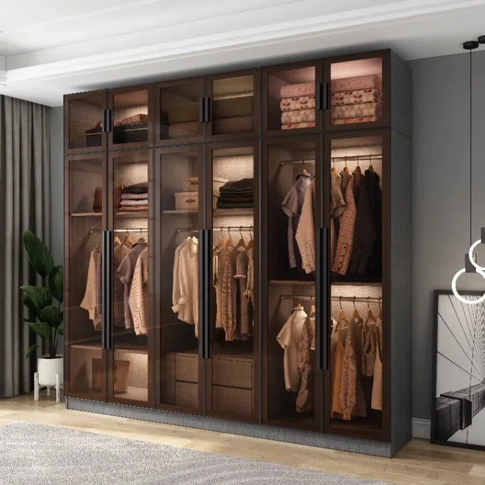 Wooden Cabinet Wardrobes Closet Drying Rack Storage Cupboard Wardrobes Closet Rack Organizer Hogar Muebles Salon Furniture