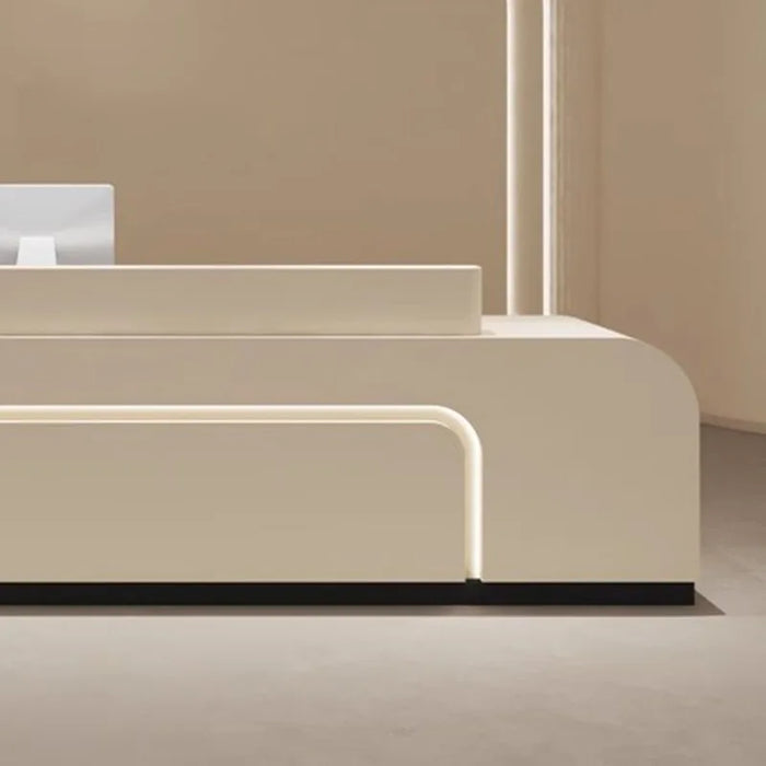 Commercial Hotel Reception Desk Beauty Salon Luxury Lectern Information Simple Reception Desk Modern Mostrador Room Furniture