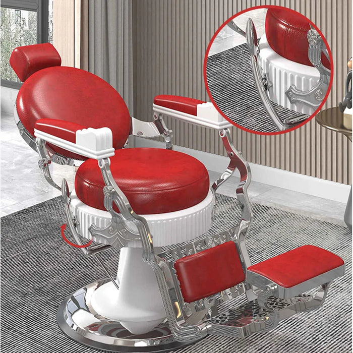 Vintage Hairdressing Chair Gold Latest Luxury Hair Salon Equipment Furniture Hairdressing Chair Multifinction Sedie Salon Chair