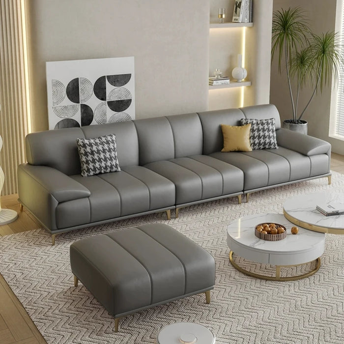Luxurious Floor Sofa Living Room Modern Italian Four Person Sofa Imperial Combination Divani Da Soggiorno Kitchen Furniture