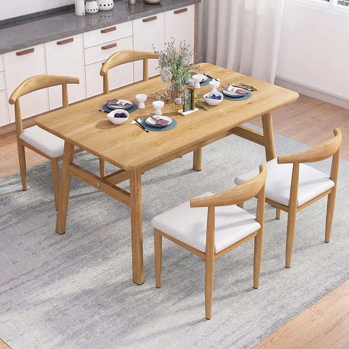 Living Industrial Dining Table 4 Chairs Rectangle 4 Chair Service Dining Table Set Coffee Dressing Juegos De Comedor Tables