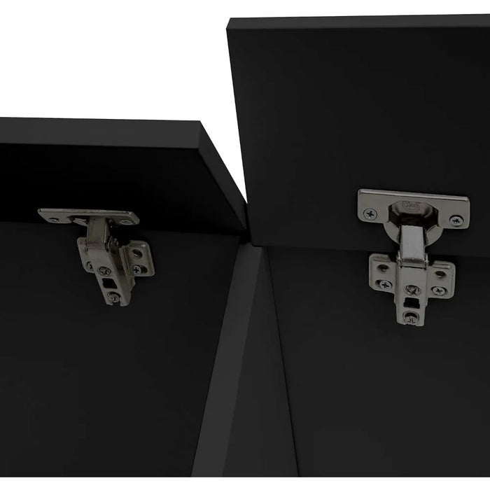 TV Stand, Wall Mounted, with LED Lights, 20 Colors, with Storage Space, Media Console Modern Floating TV Stand